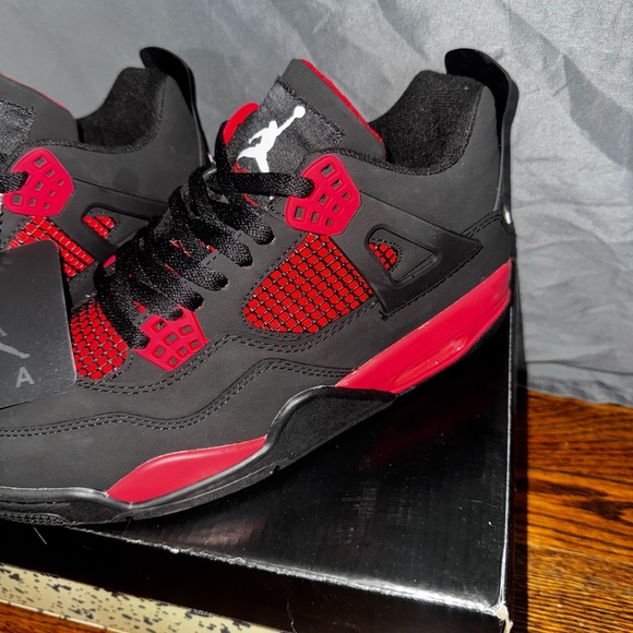 Jordan Athletic Sneakers Black Red - Picture 2 of 4